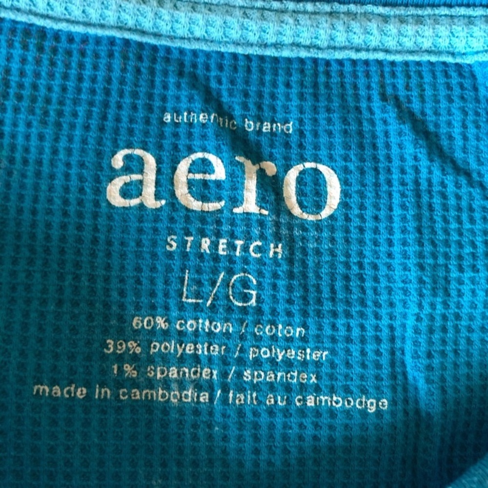 Aero Blue Graphic Tee and Heart Print Pajama Set - Picture 6 of 11